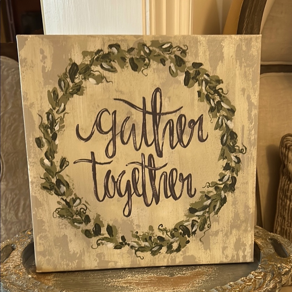 NWT Lavish Home Gather Together Canvas Wall Art
